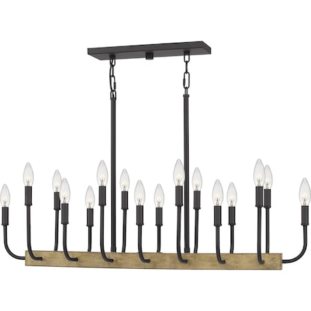 Quoizel Coda Linear Chandelier COD139MBK